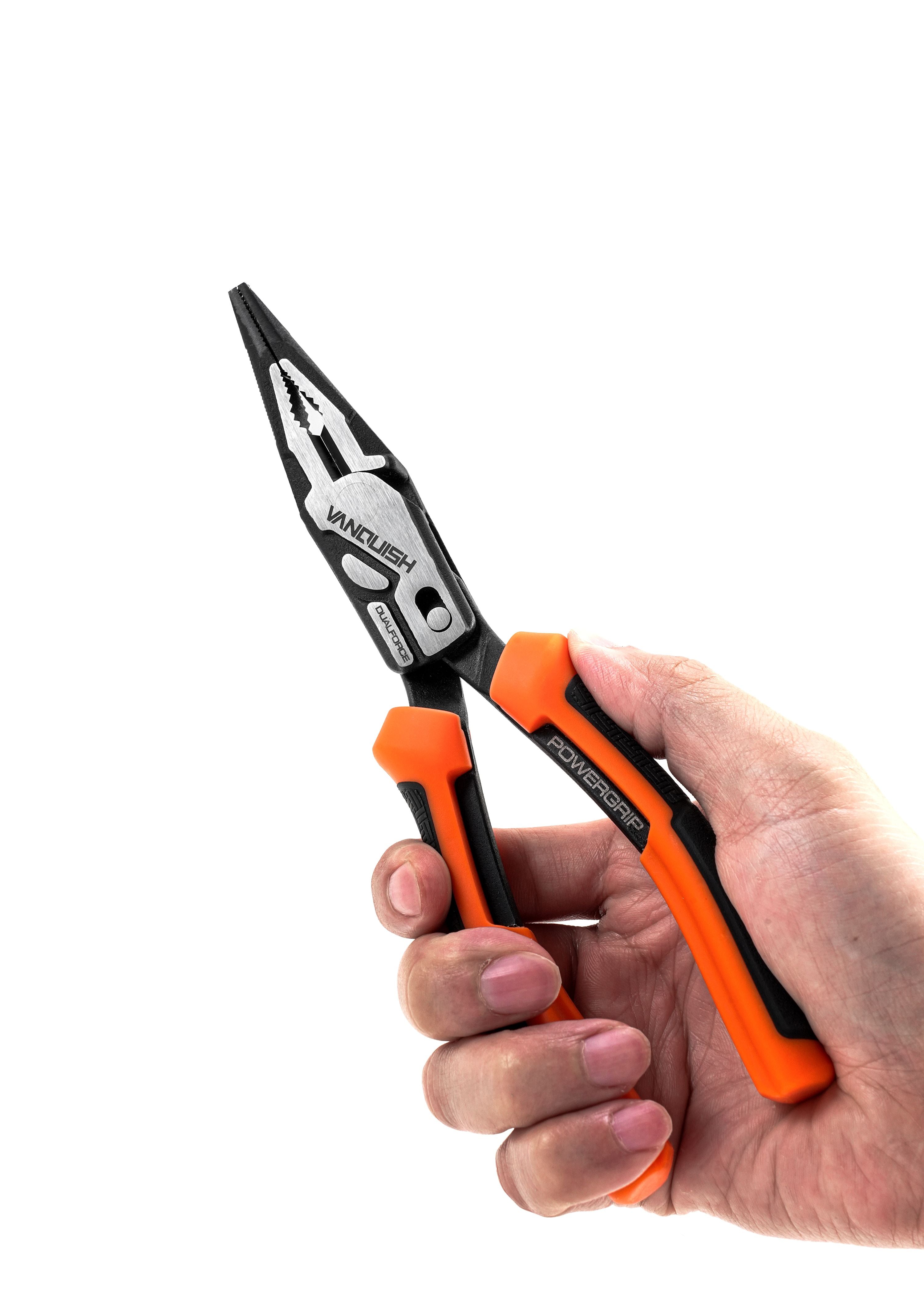 Vanquish 3016 8 in. Dual-Pivot Long Nose Plier
