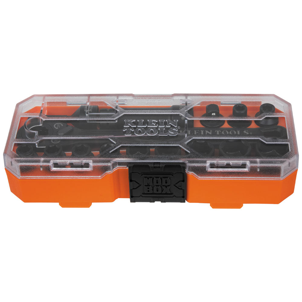 Klein 65400 Knect 3/8 in. Drive Pass Through Socket Set 15-Piece