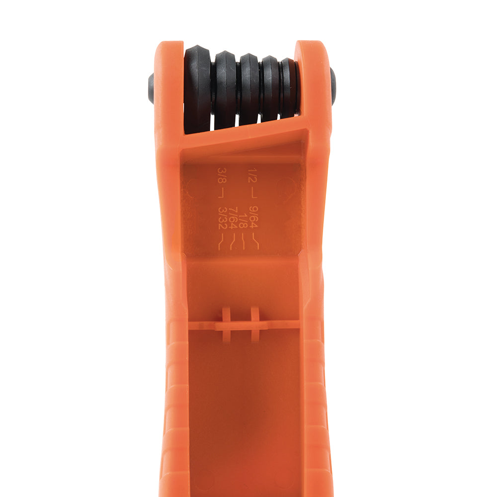 Klein 70550 Pro Folding Hex Key Set 11-Key SAE Sizes