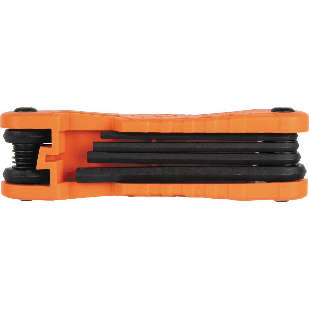 Klein 70550M Pro Folding Hex Key Set 10-Key Metric Sizes