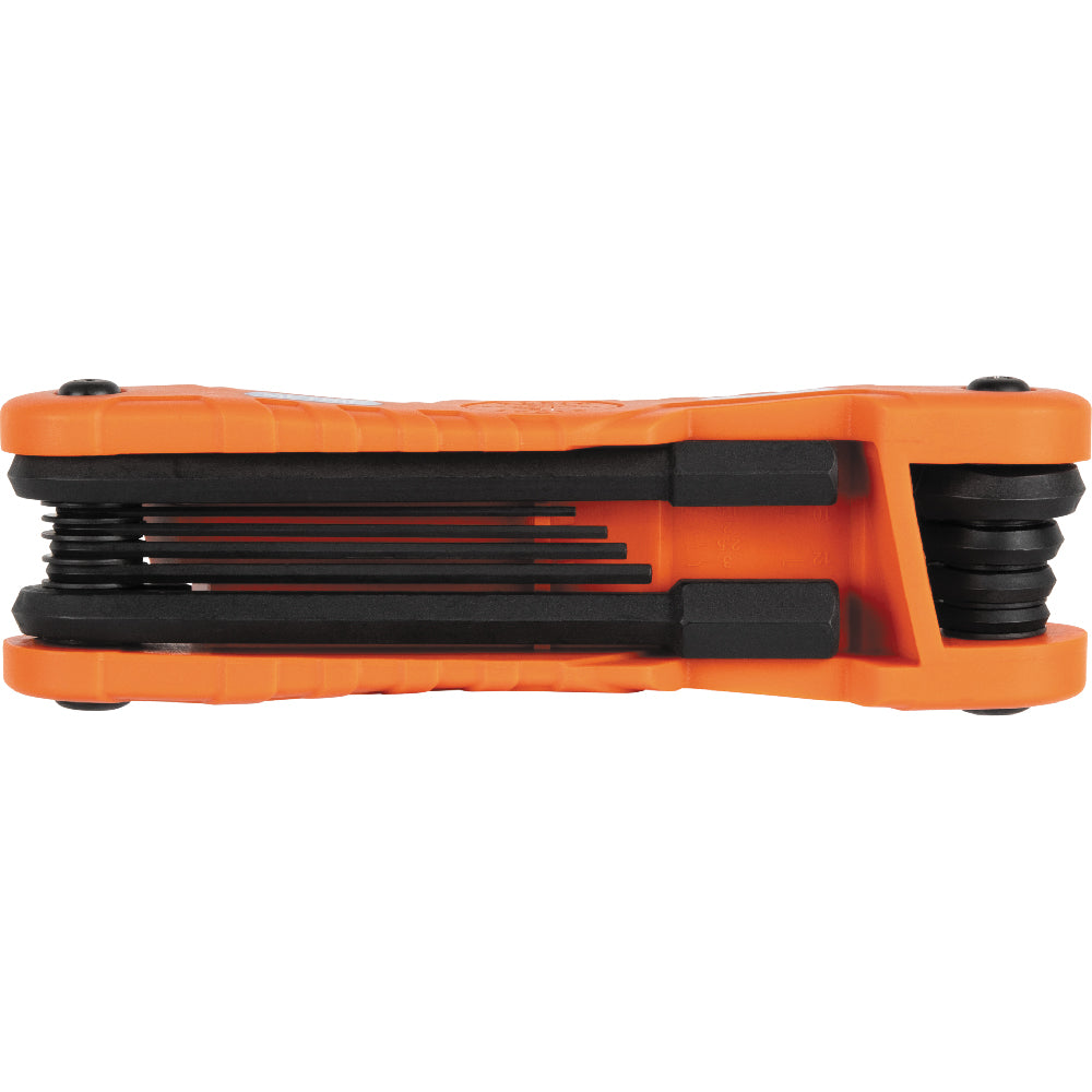 Klein 70550M Pro Folding Hex Key Set 10-Key Metric Sizes