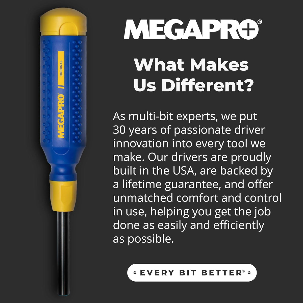 Megapro 80200214 15-In-1 Multi Bit Screwdriver