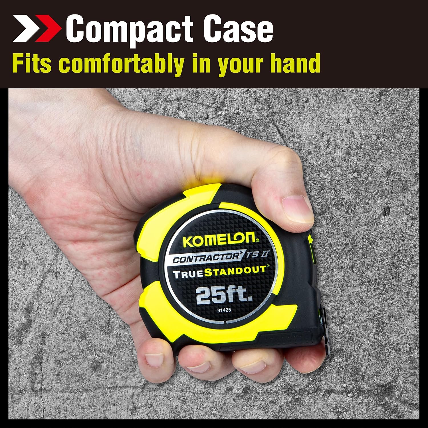 Komelon 25 ft.X1-1/4 in. Contractor TSII Imperial Tape Measure