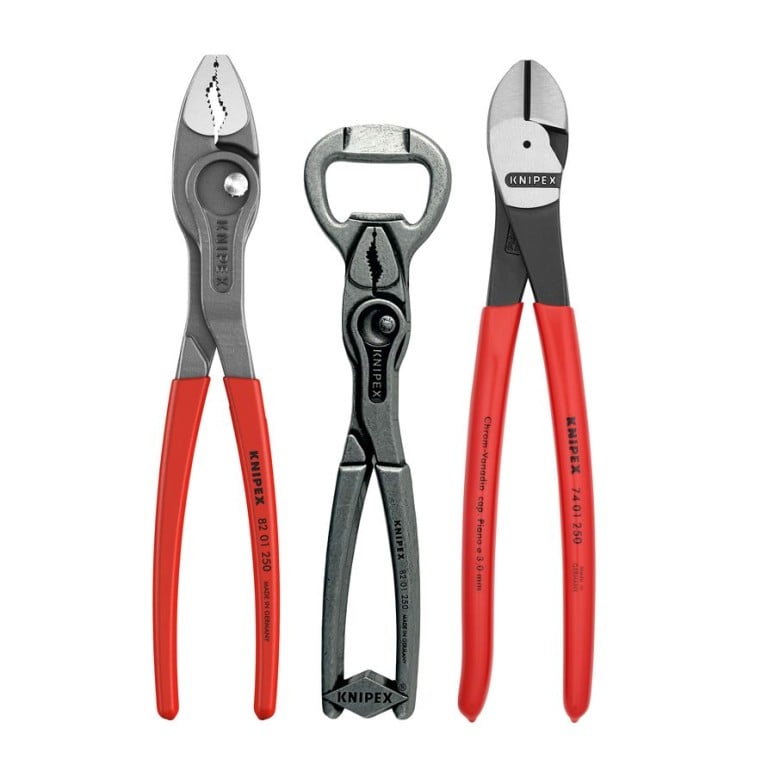 Knipex 9K 00 80 188 US Pliers, Cutter & Bottle Opener 3 Piece Set