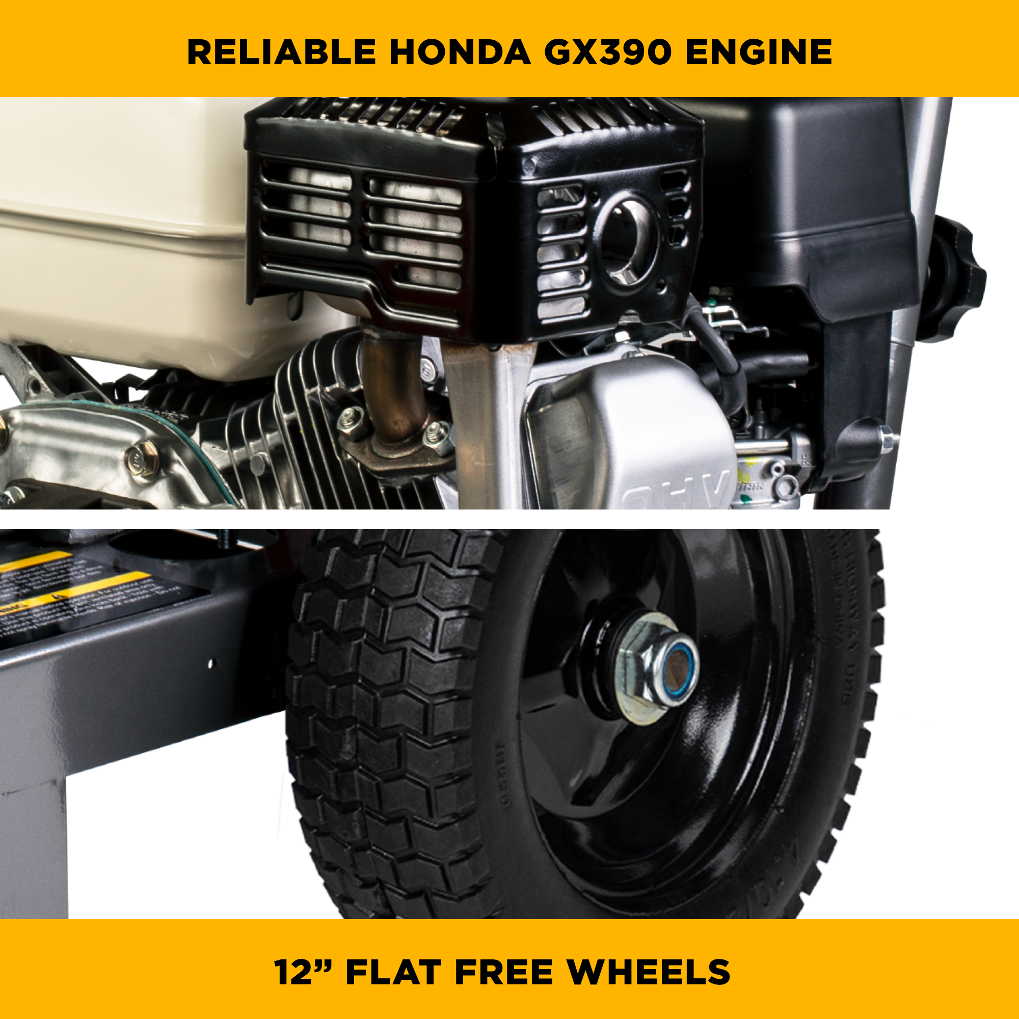 BE B4213HAAS 4,200 PSI - 4.2 GPM Cold Water Gas Pressure Washer with Honda GX390 Engine