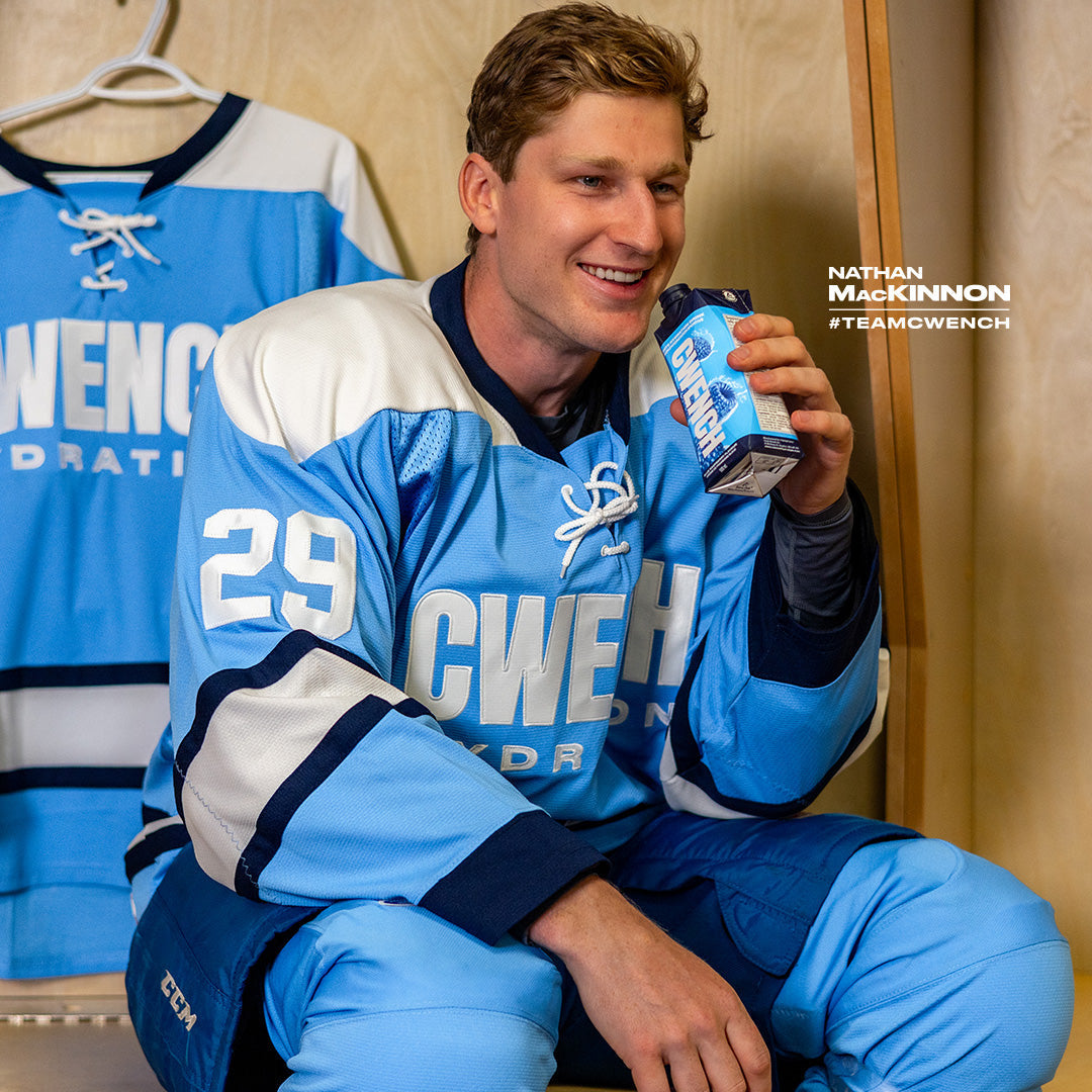 Cwench Blue Raspberry Electrolyte Sports Drink, 500 mL Cans (12-Pack)
