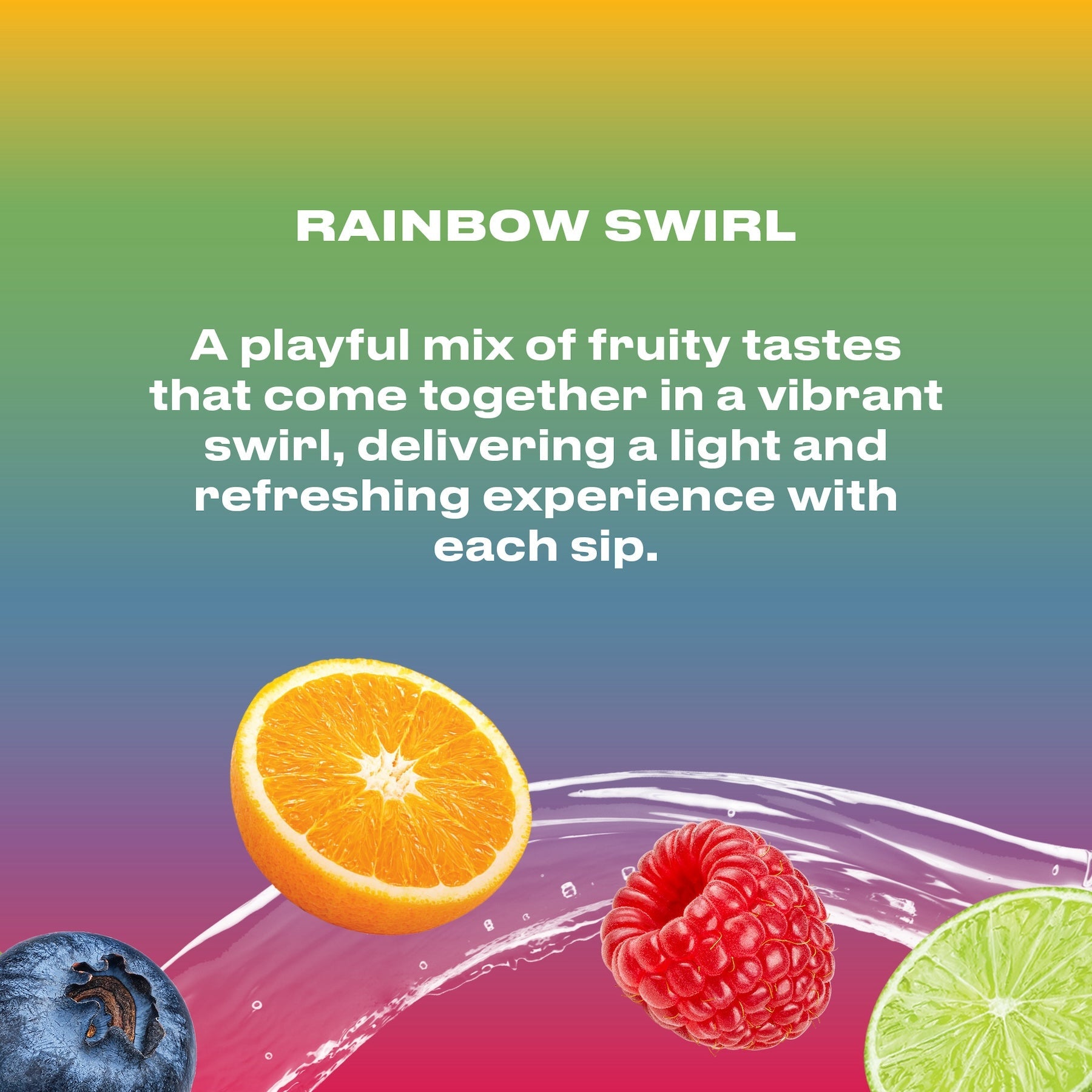 Cwench Rainbow Swirl Electrolyte Sports Drink, 500 mL Cans (12-Pack)
