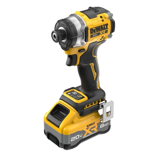 DEWALT DCF860WW1 20V MAX XR Brushless 3-speed High Torque 1/4 in. Impact Driver Kit with XR POWERPACK