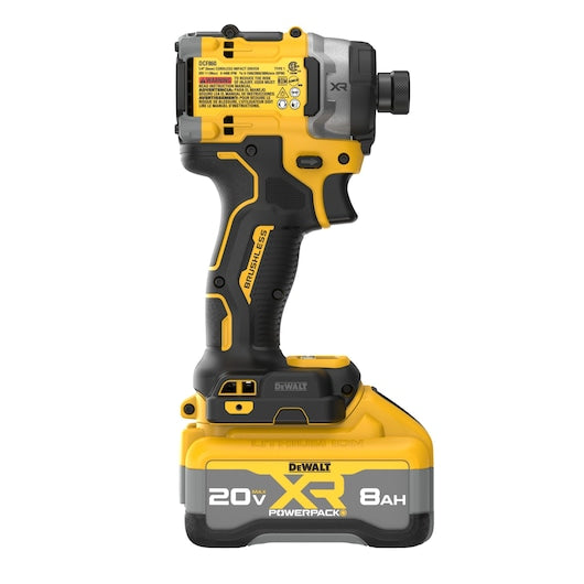 DEWALT DCF860WW1 20V MAX XR Brushless 3-speed High Torque 1/4 in. Impact Driver Kit with XR POWERPACK