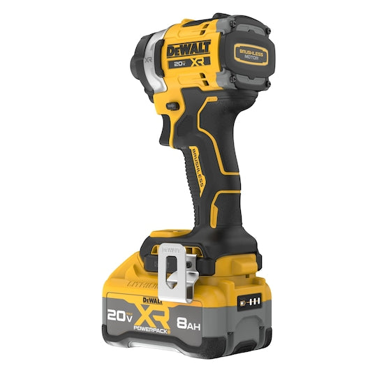 DEWALT DCF860WW1 20V MAX XR Brushless 3-speed High Torque 1/4 in. Impact Driver Kit with XR POWERPACK