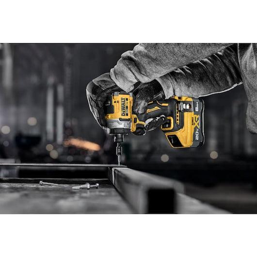 DEWALT DCF860WW1 20V MAX XR Brushless 3-speed High Torque 1/4 in. Impact Driver Kit with XR POWERPACK