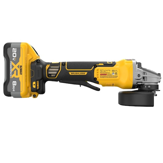 DEWALT DCG410WW1 20V MAX XR BL 4-1/2 In. - 5 In. Angle Grinder Kit W/ XR POWERPACK