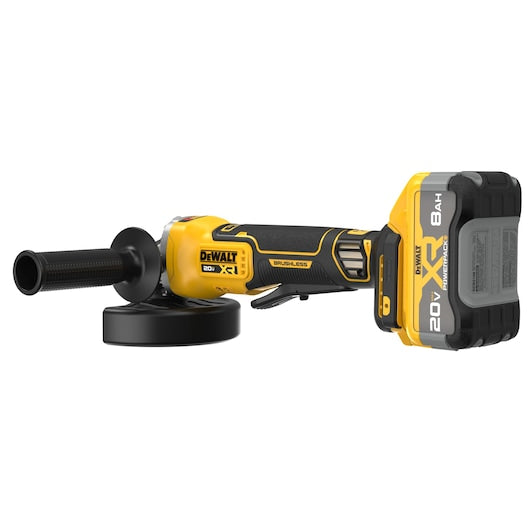 DEWALT DCG410WW1 20V MAX XR BL 4-1/2 In. - 5 In. Angle Grinder Kit W/ XR POWERPACK