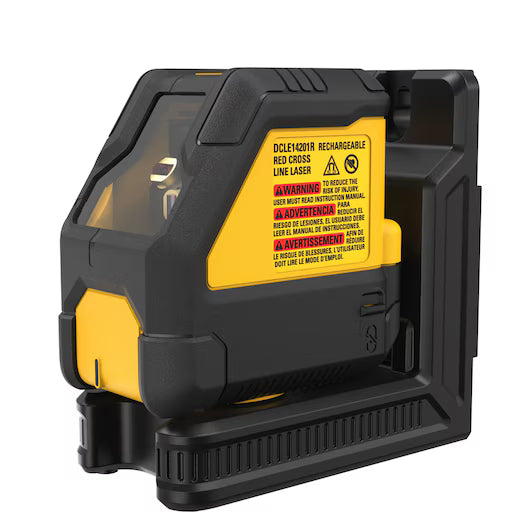 DEWALT DCLE14201RB Rechargeable Red Cross Line Laser (Tool Only)