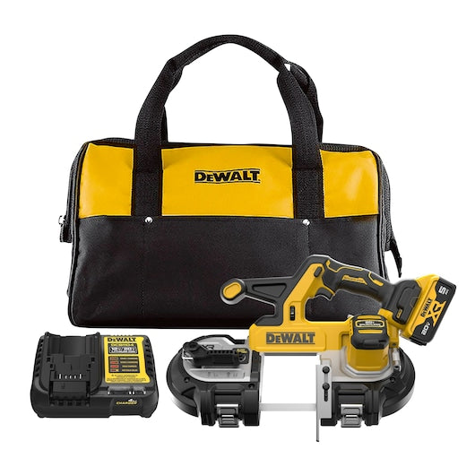 DEWALT DCS378P1 20V MAX 3-3/8in Mid-Size Bandsaw 5.0Ah Kit