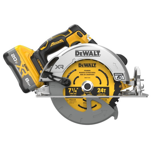 DEWALT DCS590WW1 20V MAX Brushless 7-1/4 in. Circular Saw Kit With XR POWERPACK