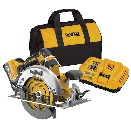 DEWALT DCS590WW1 20V MAX Brushless 7-1/4 in. Circular Saw Kit With XR POWERPACK