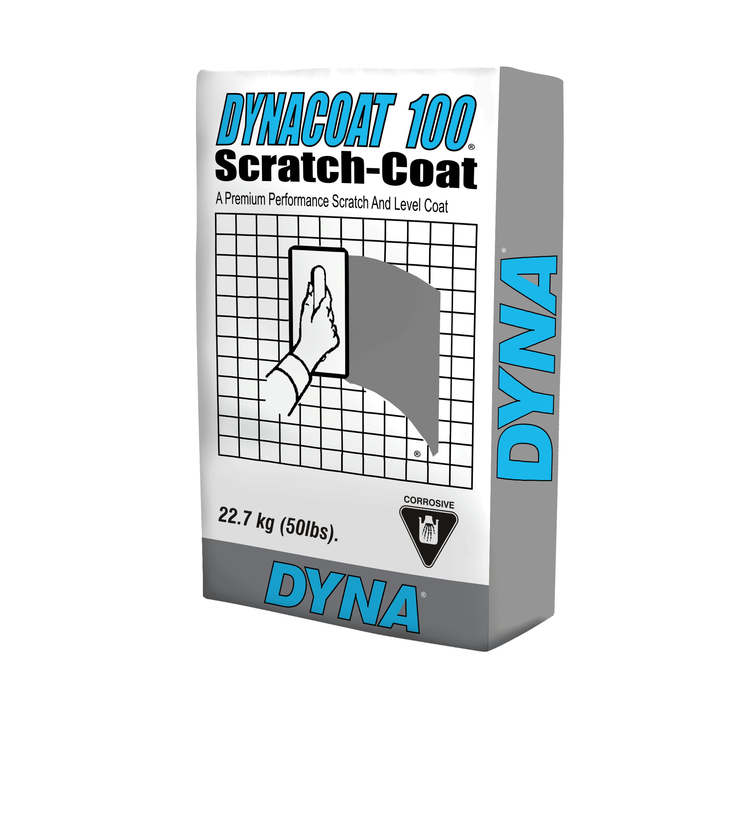 DYNA 100 22.7-kg. DYNACOAT 100 SCRATCH-COAT Scratch & Level Coat Underlayment Substrate for Stone an