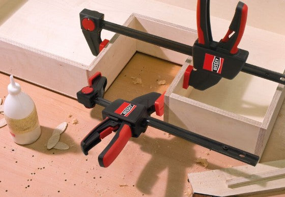 Bessey EHKM06 6 in. x 2-3/8 in. 100 lb. Clamping Force EHK One Handed Medium Trigger Clamp