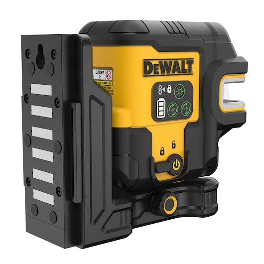 DEWALT DCLE14251GB USB Rechargeable Green 5 Spot & Cross Line Laser Kit