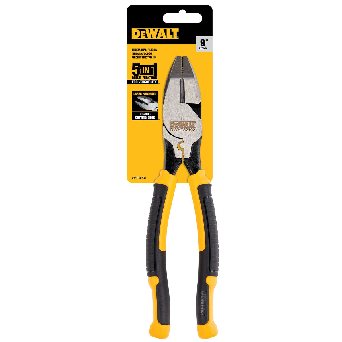 Dewalt DWHT82792 Construction Linemans Plier 9 in.
