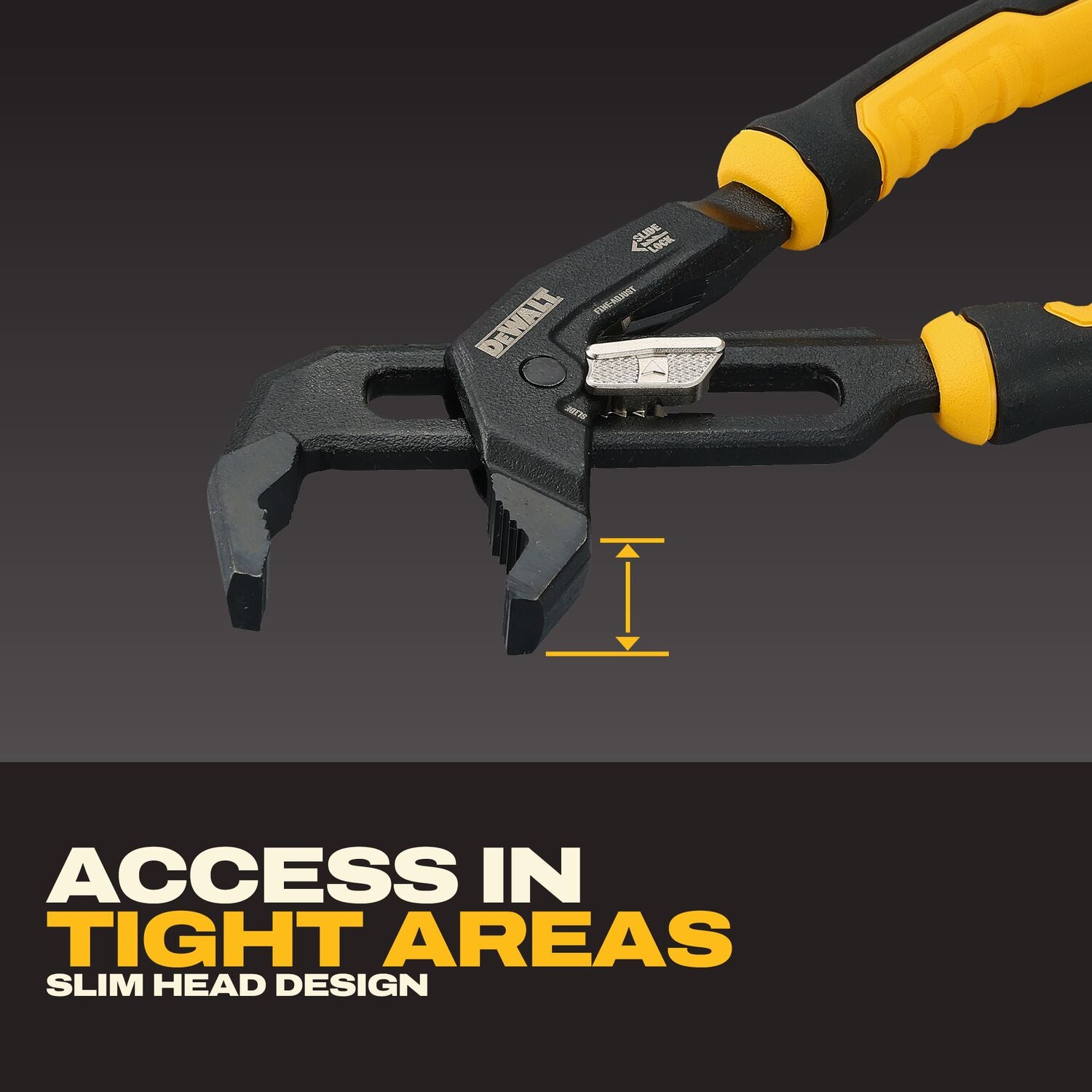 Dewalt DWHT82820 Slide Lock V-Jaw Pliers 8 in.