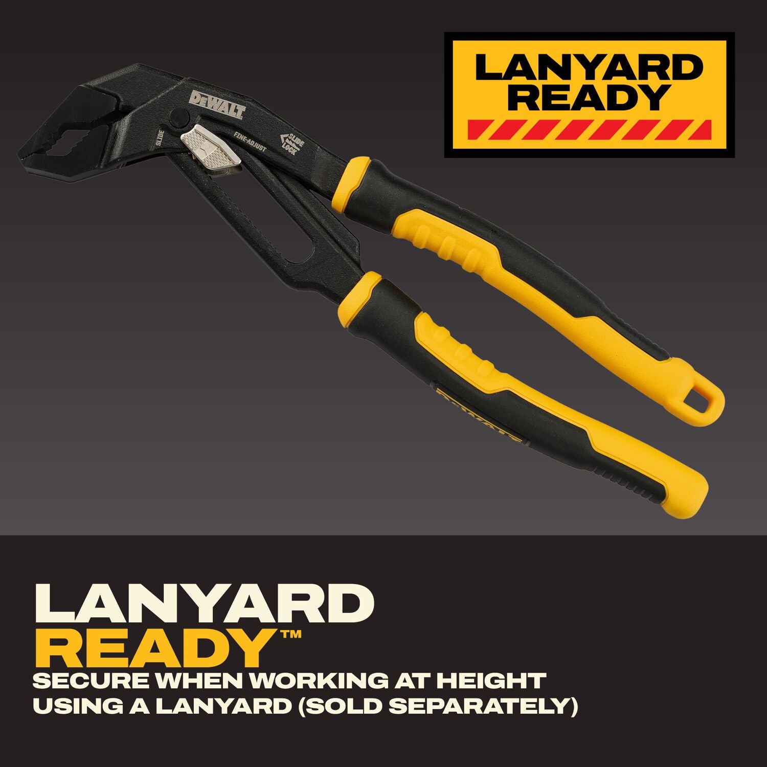 Dewalt DWHT82821 Slide Lock V-Jaw Pliers 10 in.