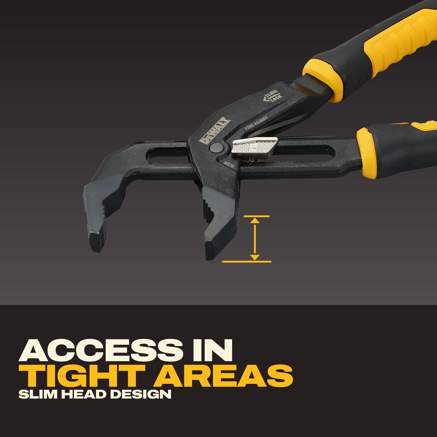 Dewalt DWHT82823 Slide Lock V-Jaw Pliers 12 in.