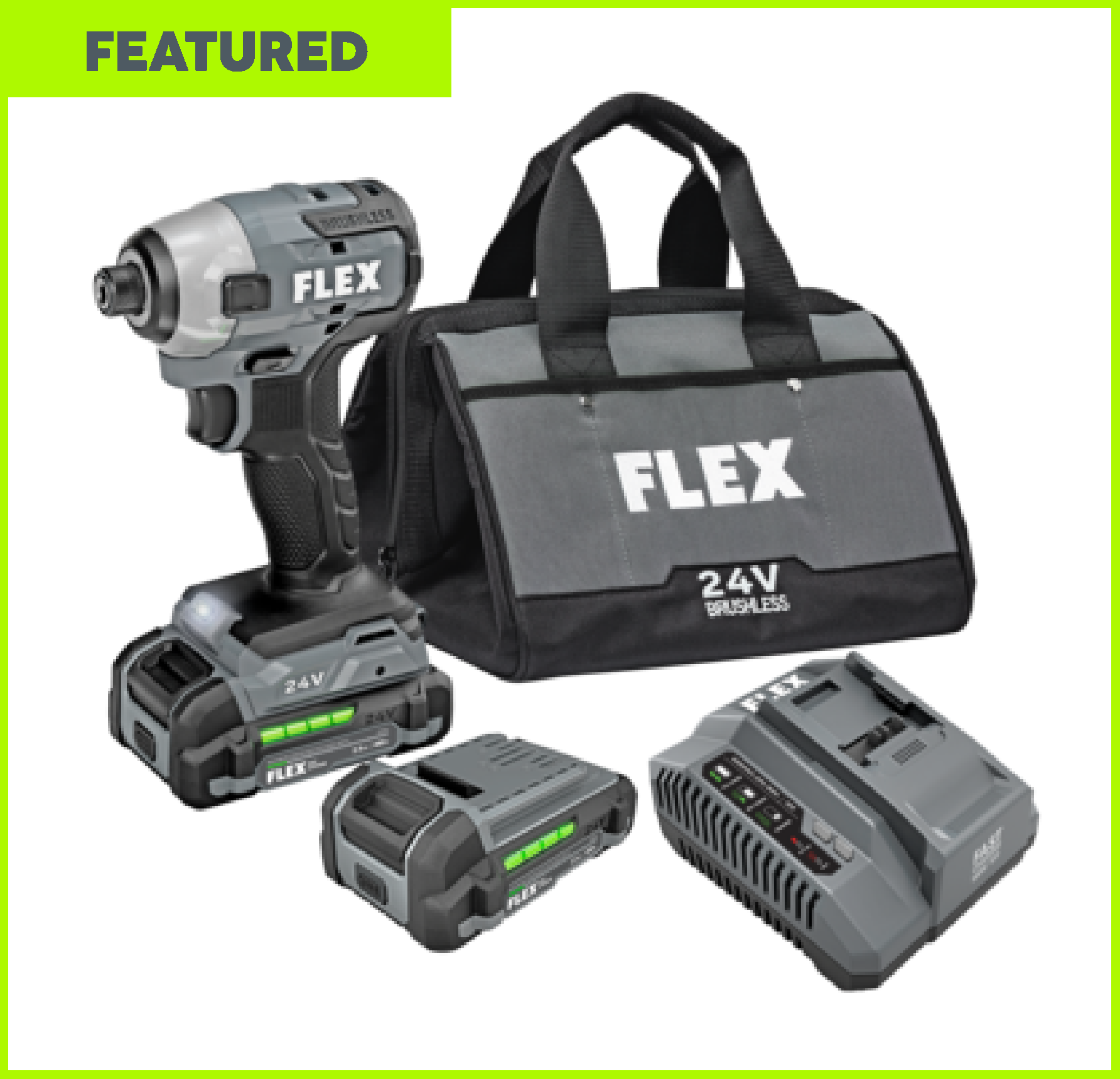 Flex FX1351-2A  1/4 Inches Hex Impact Driver Kit