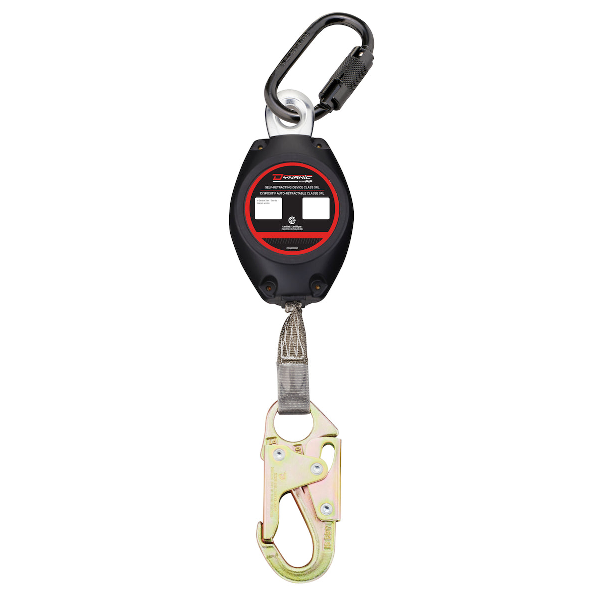 Dynamic FP2203W 11 ft. Webbing Self-Retracting Lifeline W/Triple Action Carabiner 310 lbs