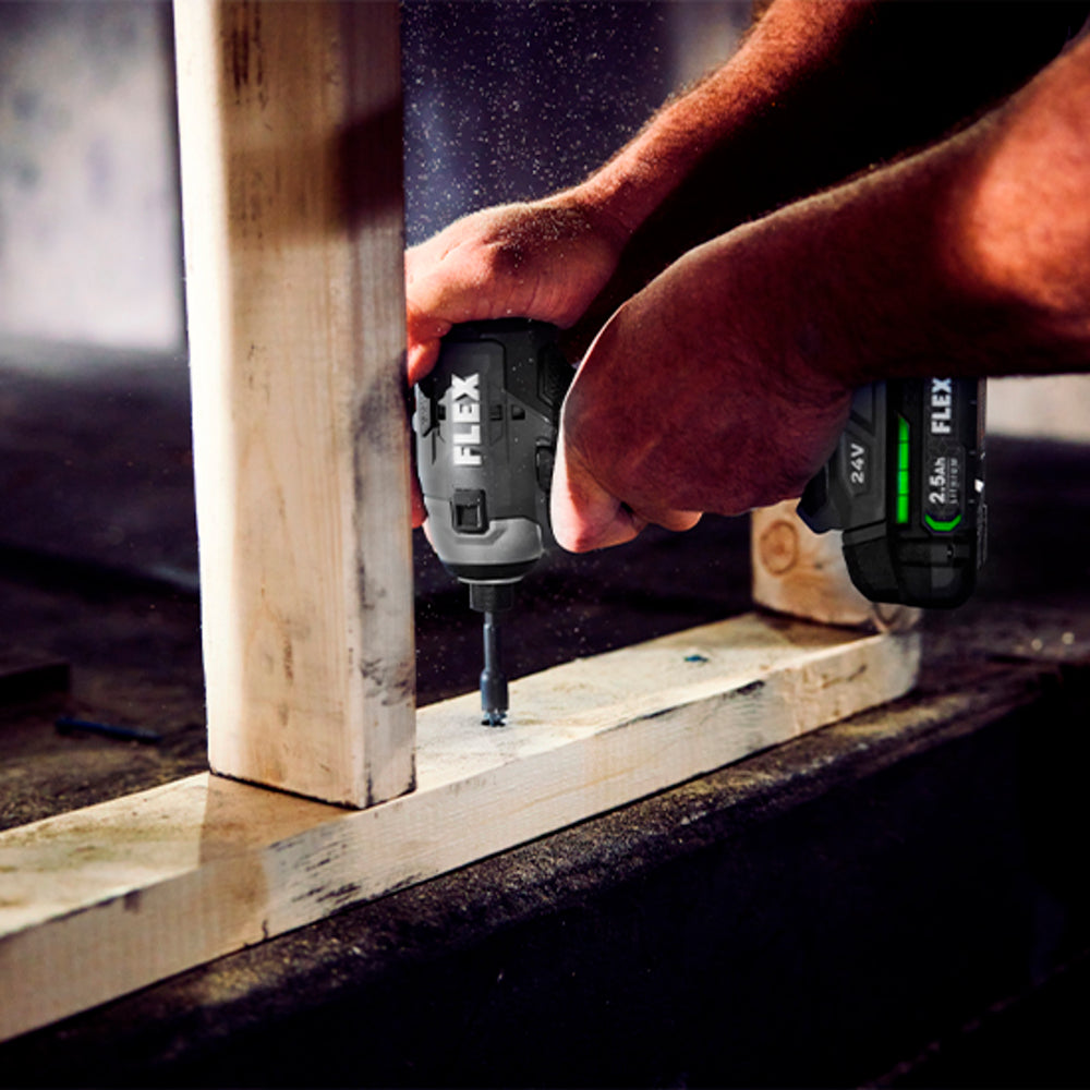 Flex FX1351-2A 1/4 Inches Hex Impact Driver Kit