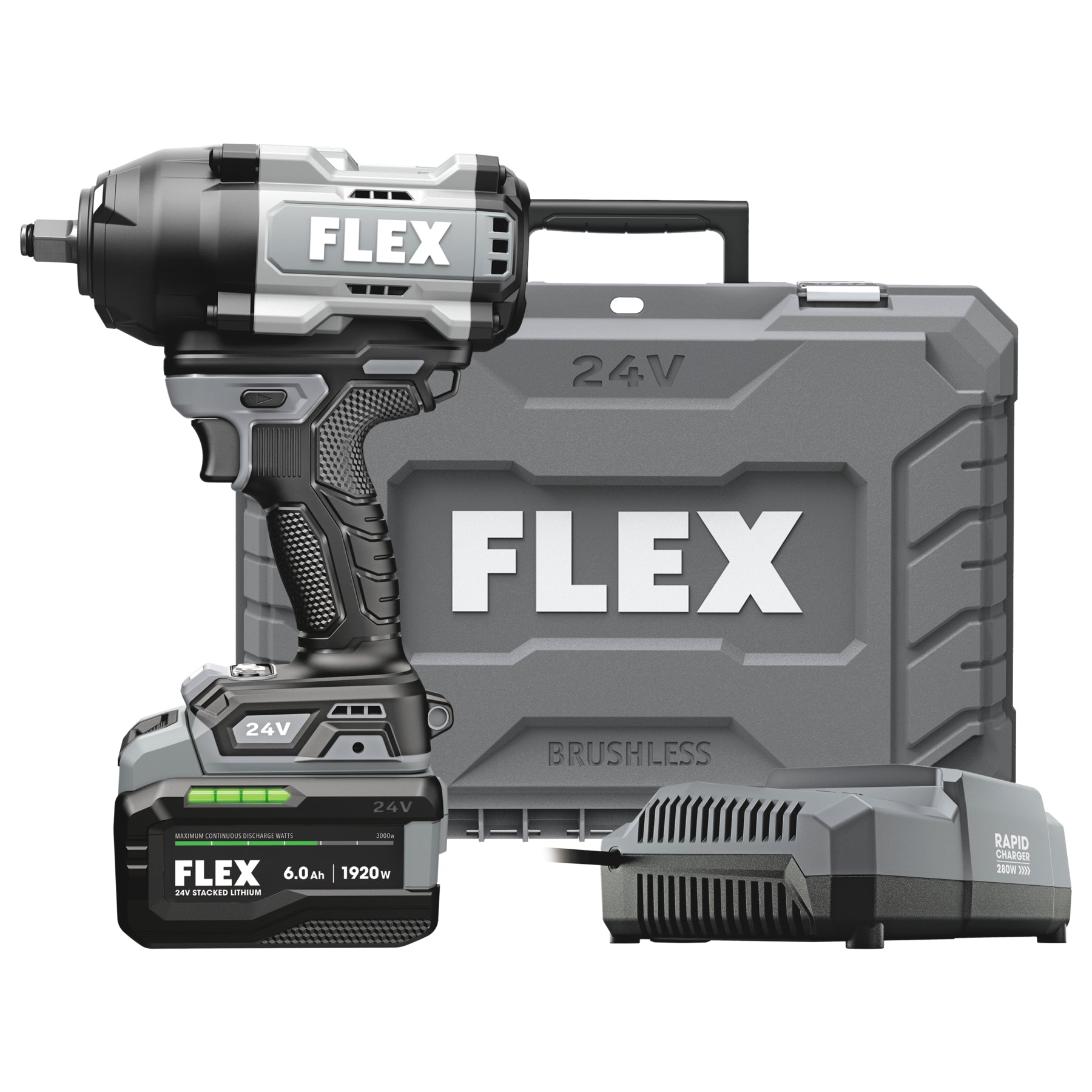FLEX  FX1472-1H ½” High-Torque Impact Wrench Stacked Lithium Kit
