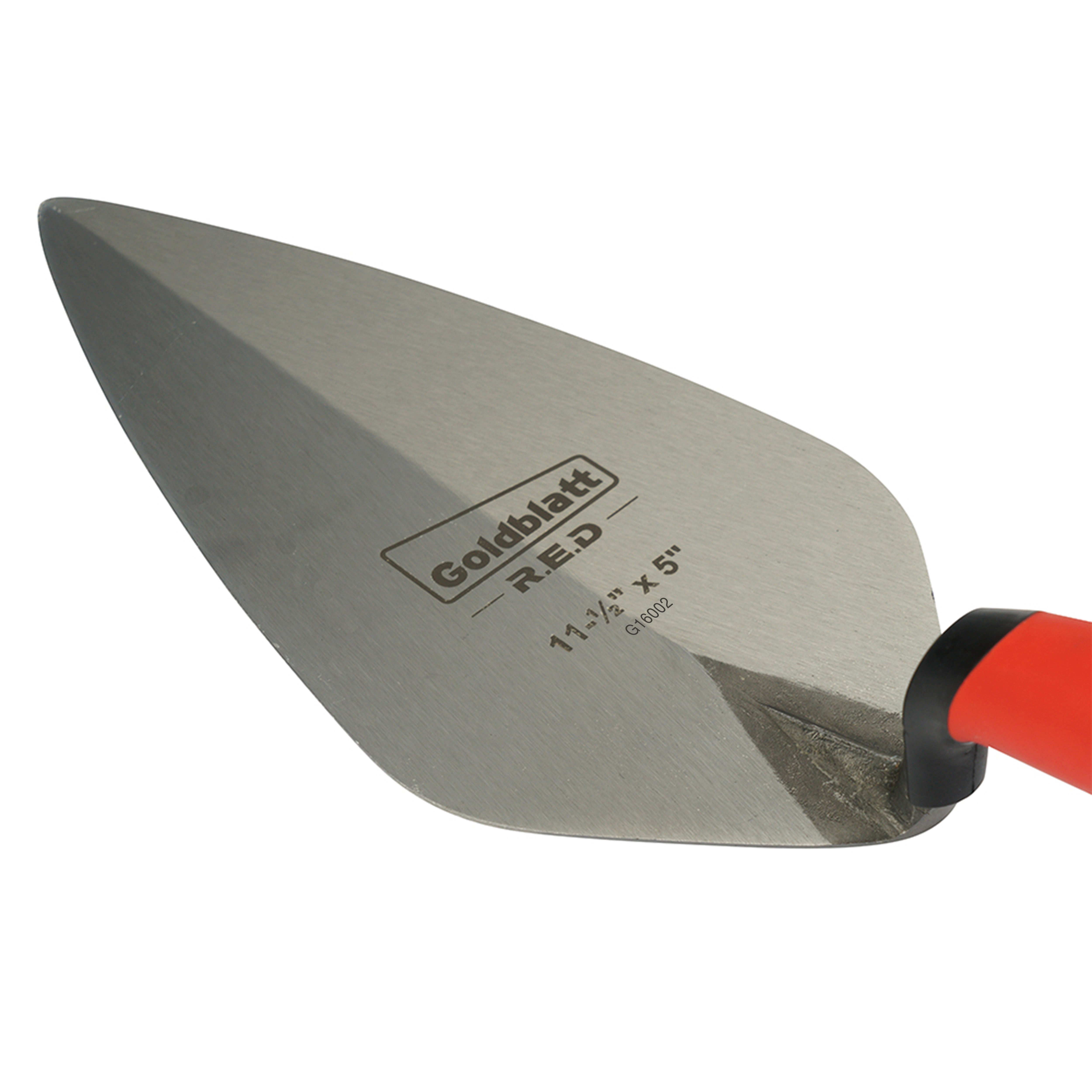 Goldblatt Red One-Piece London Trowel 11-1/2in. x 5in.