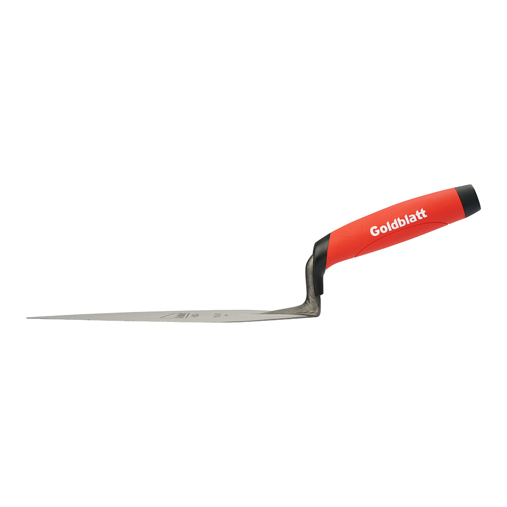 Goldblatt Red One-Piece London Trowel 10in. x 4-5/8in.