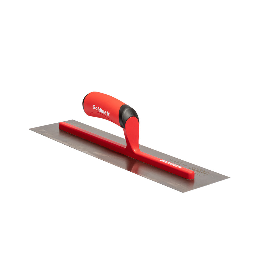 Goldblatt Red Stainless Steel Finishing Trowel W/Soft Grip 16in. x 4in.