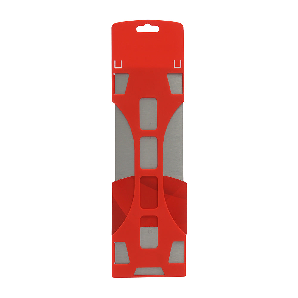 Goldblatt Red Stainless Steel Finishing Trowel W/Soft Grip 12in. x 4in.