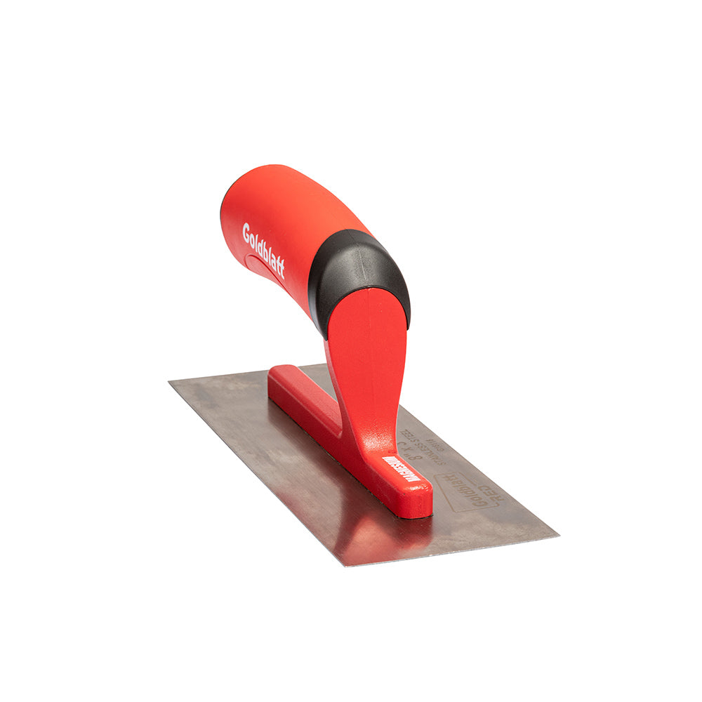 Goldblatt Red Stainless Steel Mini Trowel W/Soft Grip 8in. x 3in.