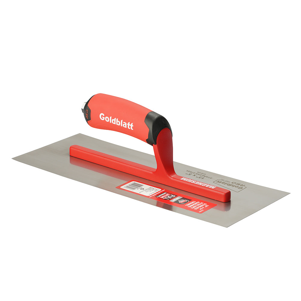 Goldblatt Red EIFS Stainless Steel Finishing Trowel 13in. x 5in.