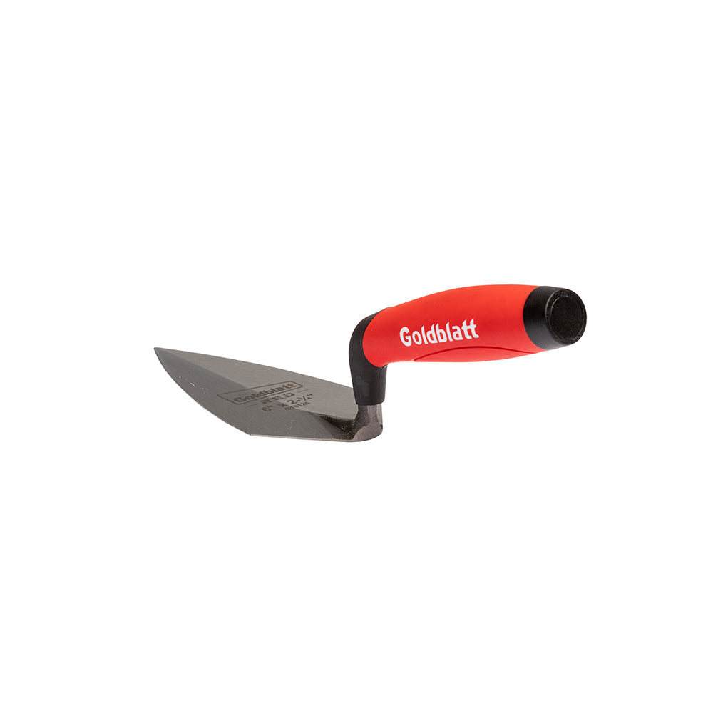 Goldblatt Red One-Piece Point Trowel 6in. x 2-3/4in.