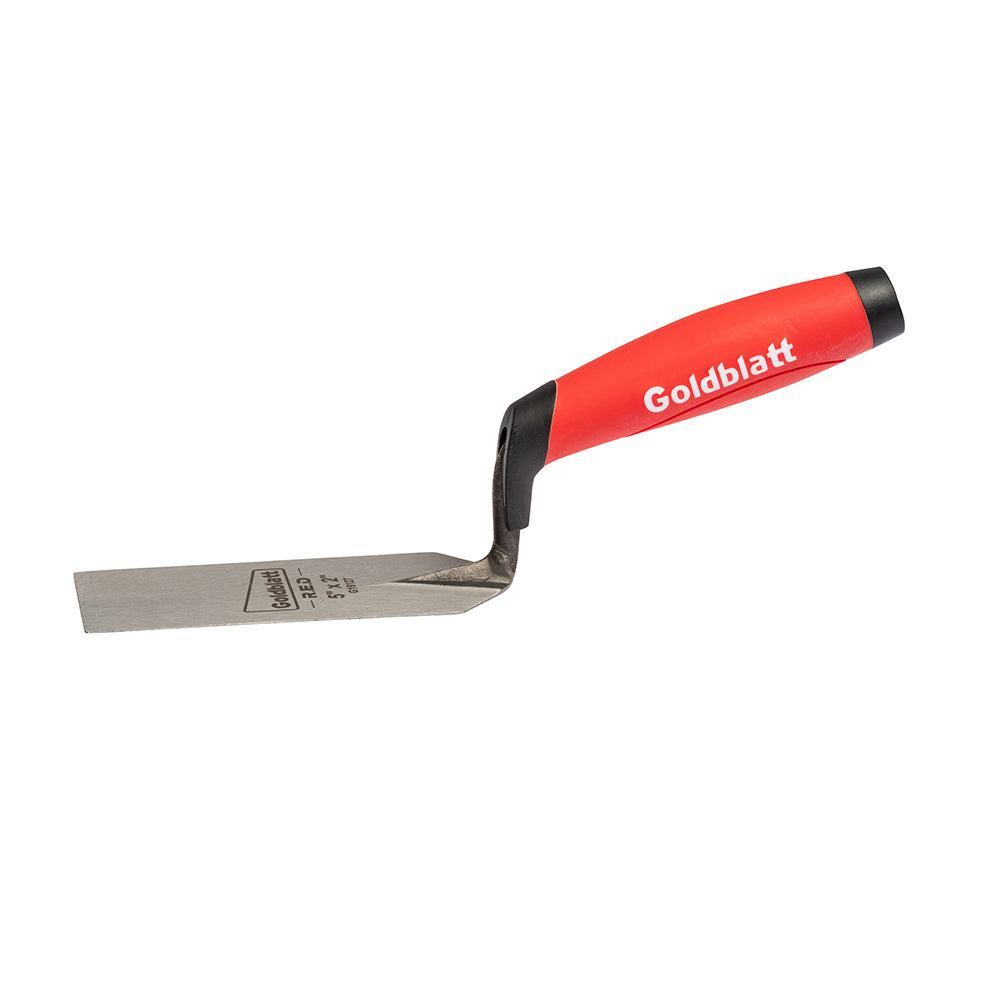 Goldblatt Red One-Piece Margin Trowel 5in. x 2in.