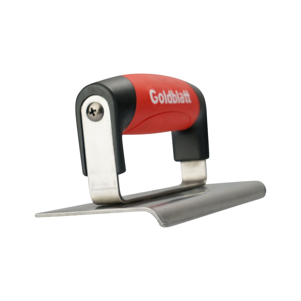 Goldblatt Red Stainless Steel Edger 1/4in. x 3/8in. W/Soft Grip
