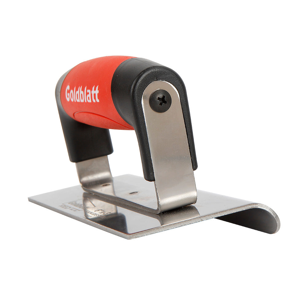 Goldblatt Red Stainless Steel Edger 1/2in. x 5/8in. W/Soft Grip