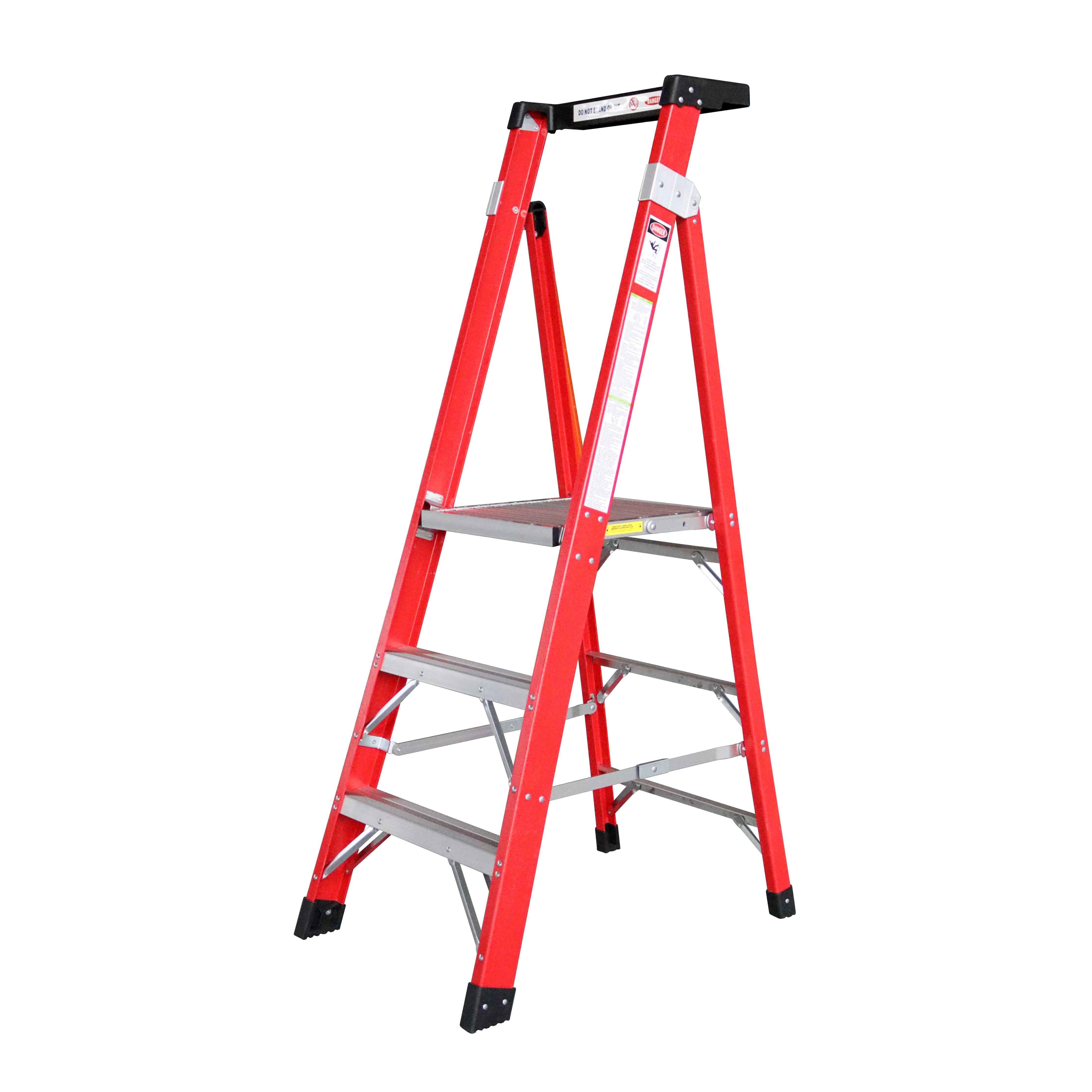 DuraDrive 3feet Fiberglass Platform Ladder, 300 Lbs. Grade 1A