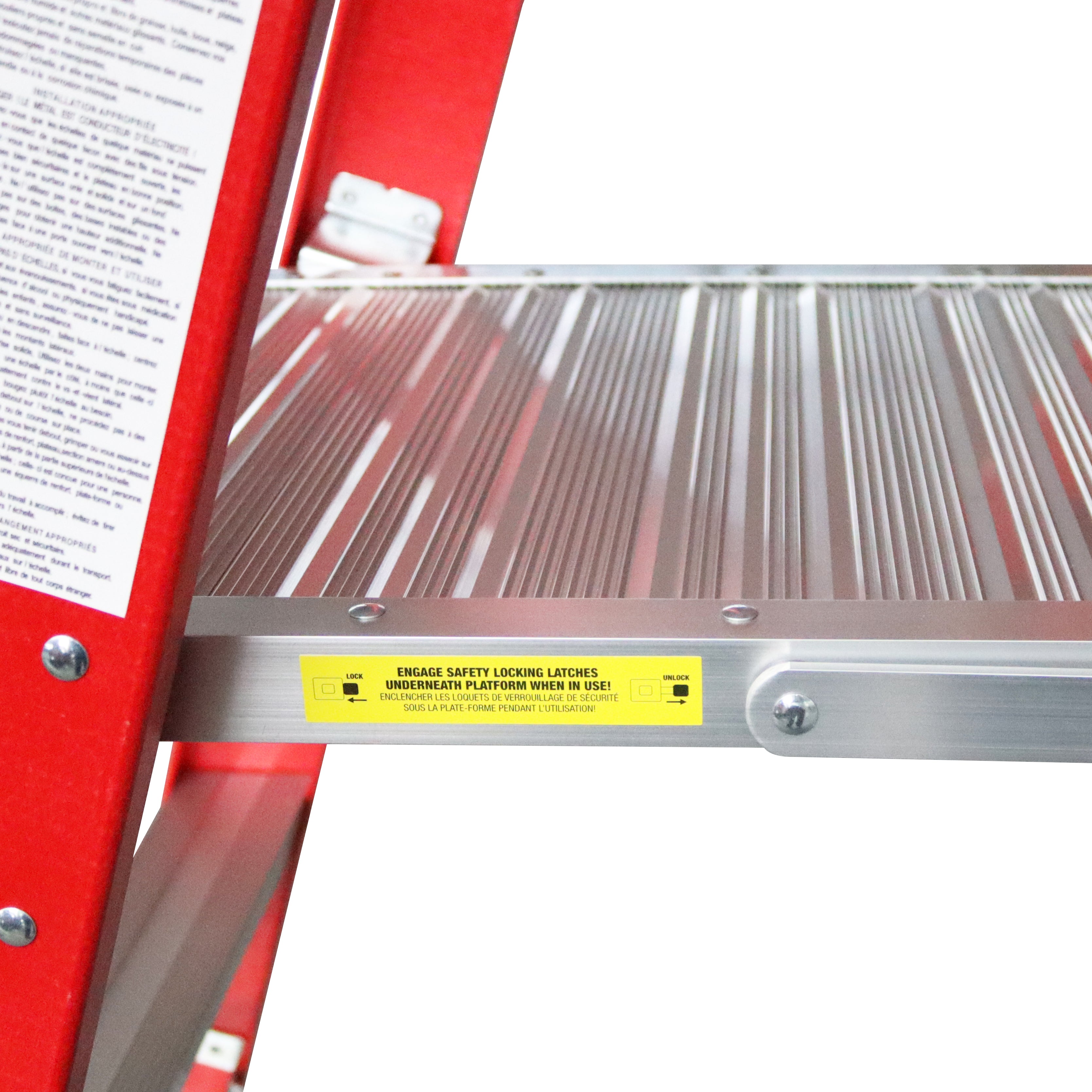 DuraDrive 3feet Fiberglass Platform Ladder, 300 Lbs. Grade 1A