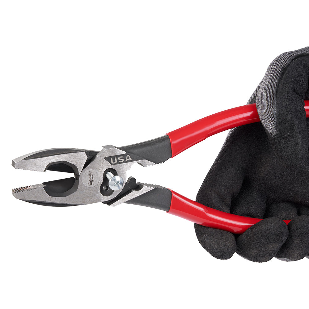 Milwaukee MT500C Linesmans Dipped Grip Pliers W/Crimper & Bolt Cutter