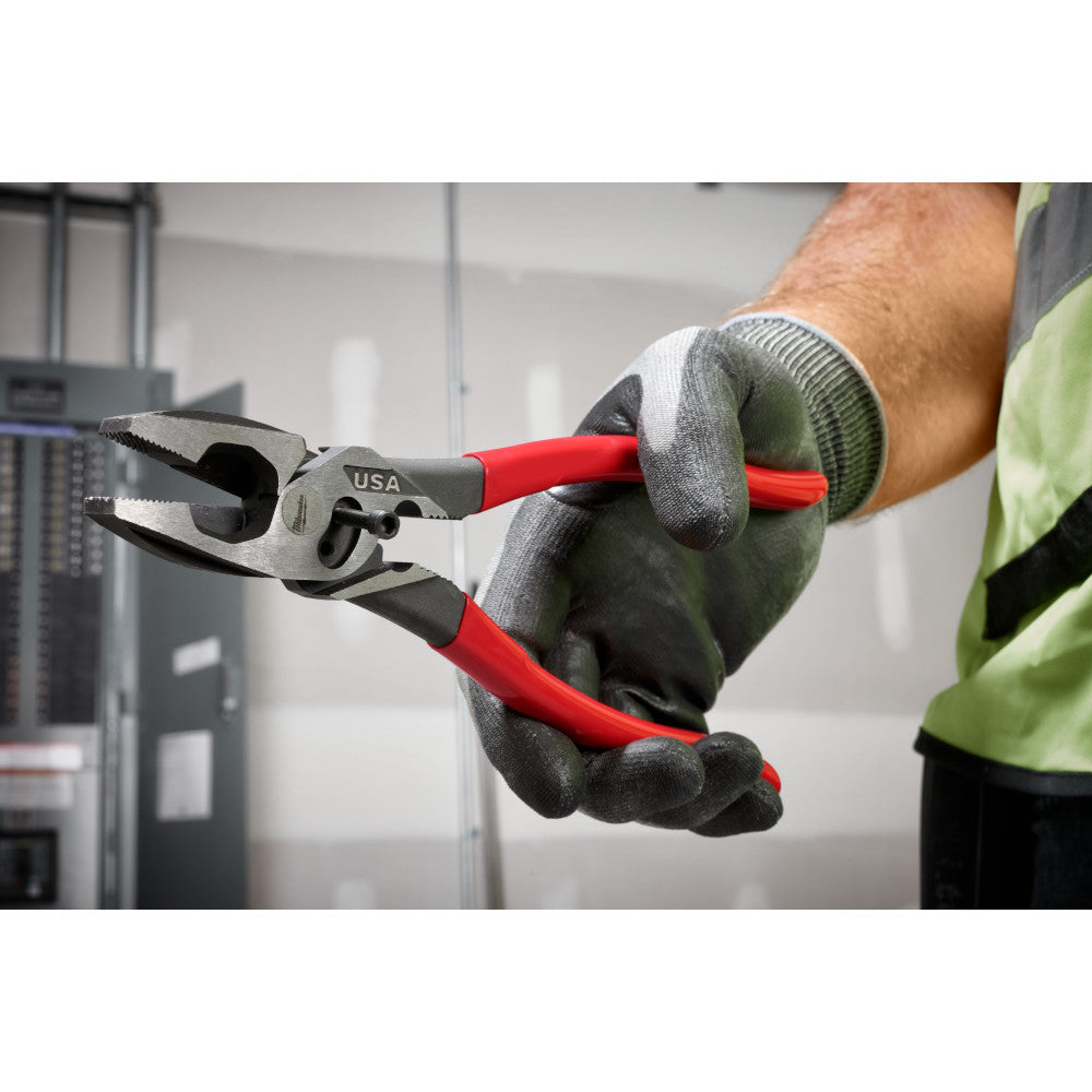 Milwaukee MT500C Linesmans Dipped Grip Pliers W/Crimper & Bolt Cutter