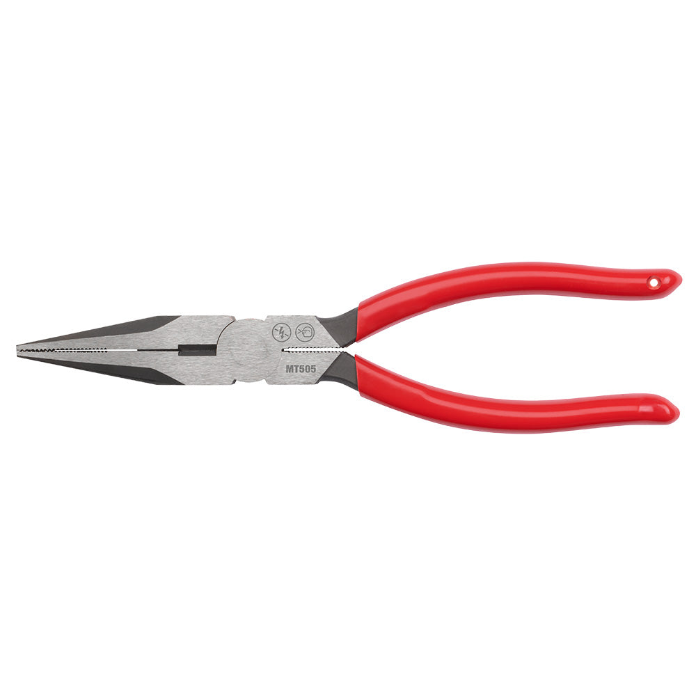 Milwaukee MT505 Long Nose Dipped Grip Pliers 8 in.