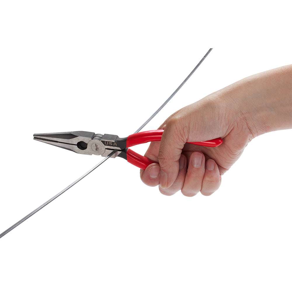 Milwaukee MT505 Long Nose Dipped Grip Pliers 8 in.
