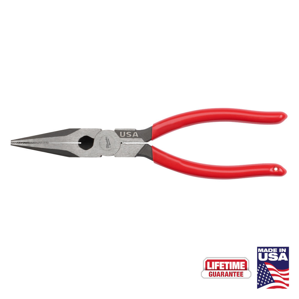 Milwaukee MT505 Long Nose Dipped Grip Pliers 8 in.