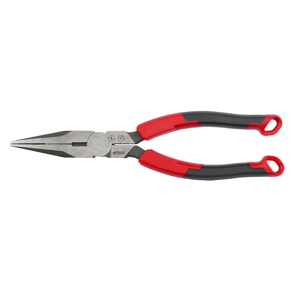 Milwaukee MT555 Long Nose Comfort Grip Pliers 8 in.